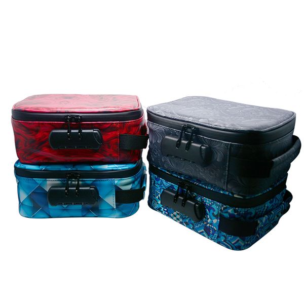 high quality PU leather printed code locked smell proof bag for dry herb waterproof custom smell proof stash bags
high quality PU leather printed code locked smell proof bag for dry herb waterproof custom smell proof stash bags