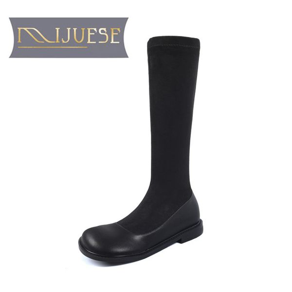 mljuese 2021 женщины колено сапоги кожа коровы зима короткая плюшевая круглый toe молнии низкие каблуки женщина езда сапоги размер 40, Black
mljuese 2021 женщины колено сапоги кожа коровы зима короткая плюшевая круглый toe молнии низкие каблуки женщина езда сапоги размер 40, Black