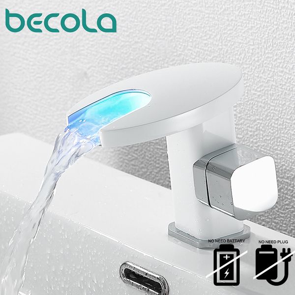 bathroom sink faucets becola waterfall led basin faucet cold and water mixer tap deck mounted wash washbasin br-2021a109
bathroom sink faucets becola waterfall led basin faucet cold and water mixer tap deck mounted wash washbasin br-2021a109