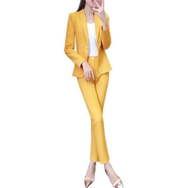 spring and autumn new women's fashion casual large size solid color suit single button jacket slim thin nine pants set two-piece, White
spring and autumn new women's fashion casual large size solid color suit single button jacket slim thin nine pants set two-piece, White