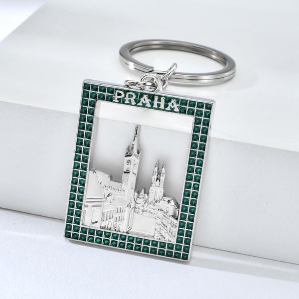 prague castle silver color emboss keychain czech republic praha famous building souvenir square shape keyring
prague castle silver color emboss keychain czech republic praha famous building souvenir square shape keyring
