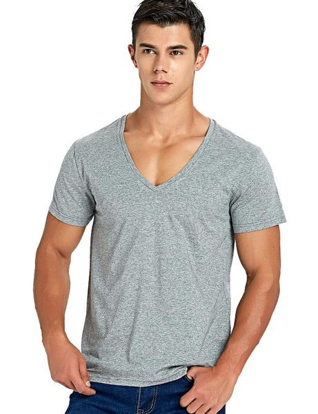 stretch deep v neck t shirt for men low cut vneck vee tees slim fit short sleeve fashion male tshirt invisible undershirt, White;black
stretch deep v neck t shirt for men low cut vneck vee tees slim fit short sleeve fashion male tshirt invisible undershirt, White;black