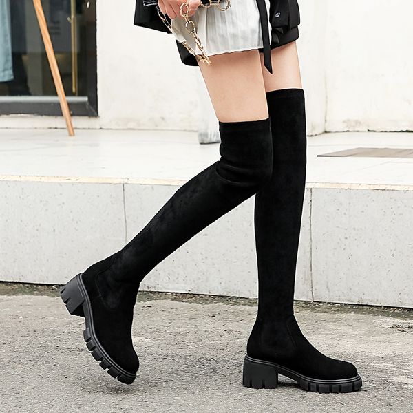 women's natural suede leather chunky heel platform over the knee boots black slim winter long boots tall shoes sale
women's natural suede leather chunky heel platform over the knee boots black slim winter long boots tall shoes sale