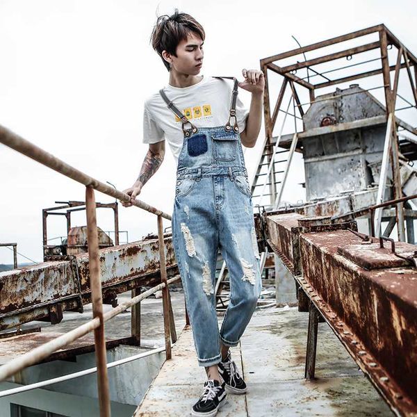men's jeans 2021 harajuku japanese hole denim nine pants tide korean version of the locomotive overalls bib size s-xl xxxl, Blue
men's jeans 2021 harajuku japanese hole denim nine pants tide korean version of the locomotive overalls bib size s-xl xxxl, Blue