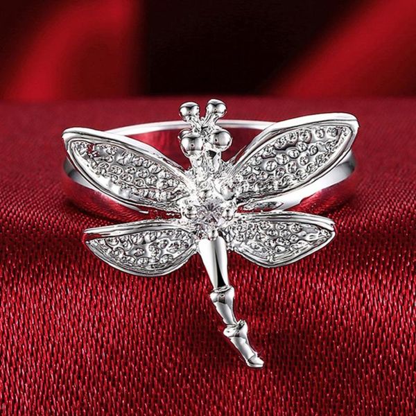 925 silver rings insect dragonfly crystal rings for women girl silver color wedding jewelry gifts, Golden;silver
925 silver rings insect dragonfly crystal rings for women girl silver color wedding jewelry gifts, Golden;silver