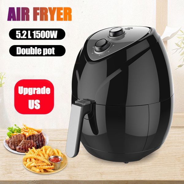 5.2l 1500w 110v electric fryer air fryer double pot large capacity sme-automatic power off household fryers electric oven
5.2l 1500w 110v electric fryer air fryer double pot large capacity sme-automatic power off household fryers electric oven