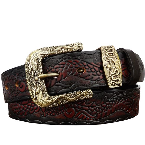 chinese cowboy brass belt copper buckle men's belt ceinture homme male wide jeans men leather, Black;brown
chinese cowboy brass belt copper buckle men's belt ceinture homme male wide jeans men leather, Black;brown