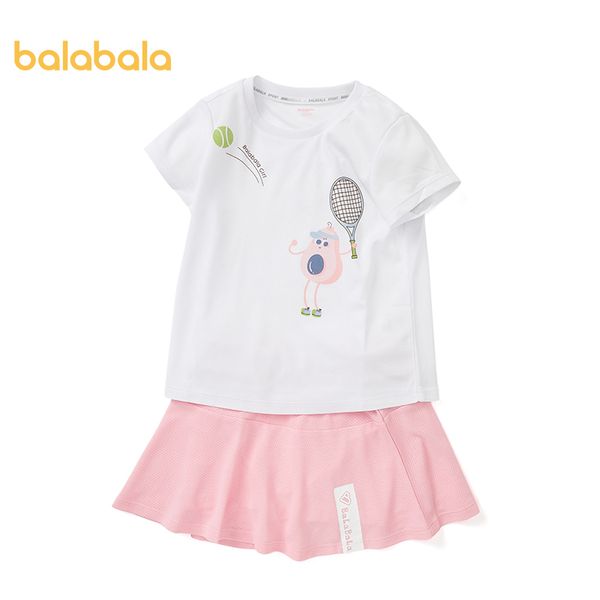 balabala children clothing girls suit skirt foreign summer and summer breathable mesh children two-piece baby sports, White
balabala children clothing girls suit skirt foreign summer and summer breathable mesh children two-piece baby sports, White