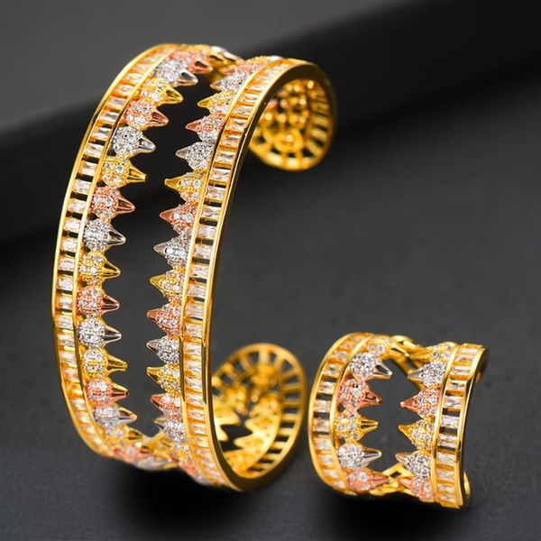 godki revet teeth charms 2pc bangle cuff ring set for women wedding bridal cubic zircon dubai party wedding high jewelry boho, Silver
godki revet teeth charms 2pc bangle cuff ring set for women wedding bridal cubic zircon dubai party wedding high jewelry boho, Silver
