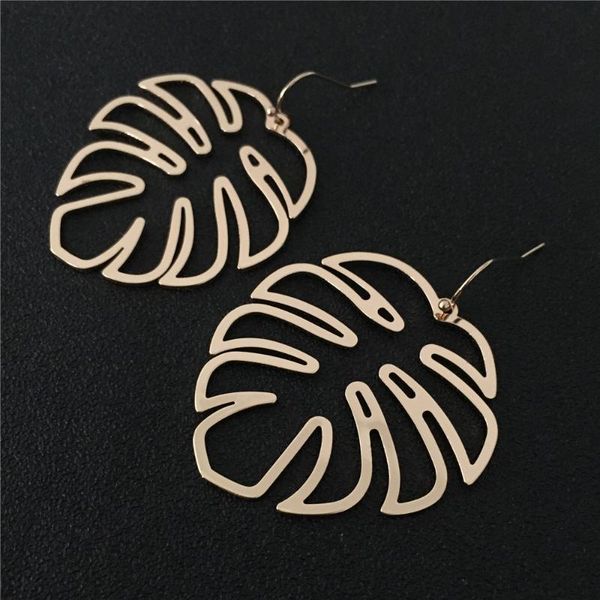new fashion simple boho leaf drop earrings hollow carving gold color leaf drop earrings for women casual wearing, Silver
new fashion simple boho leaf drop earrings hollow carving gold color leaf drop earrings for women casual wearing, Silver