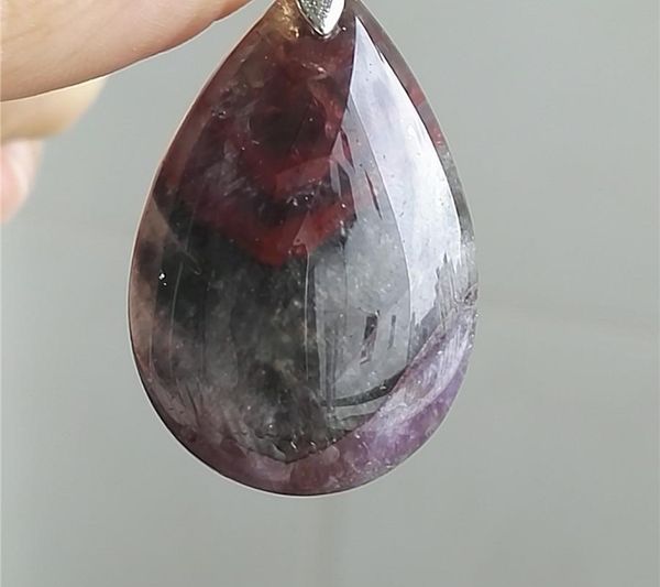 genuine purple red natural auralite 23 pendant crystal water drop bead necklace fashion pendant suspension88, Silver
genuine purple red natural auralite 23 pendant crystal water drop bead necklace fashion pendant suspension88, Silver