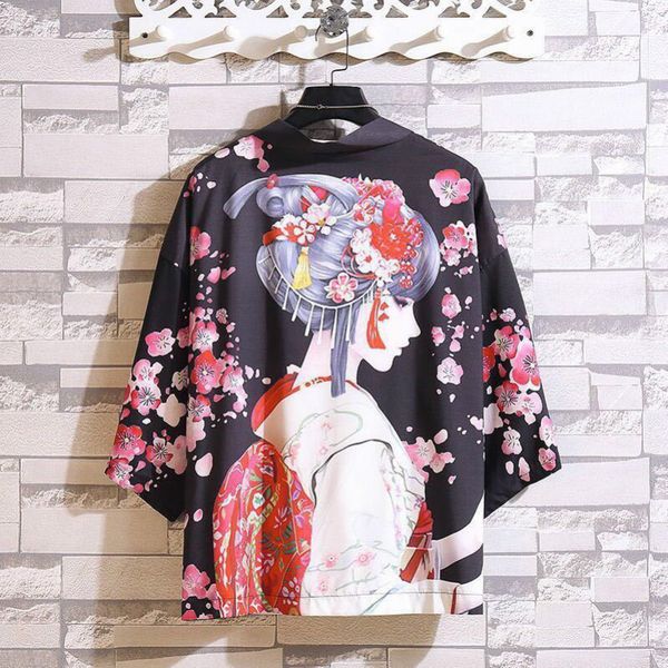 men's jackets chinese style 2021 summer loose jacket women's seven-quarter sleeve cardigan robe kpop japan, Black;brown
men's jackets chinese style 2021 summer loose jacket women's seven-quarter sleeve cardigan robe kpop japan, Black;brown
