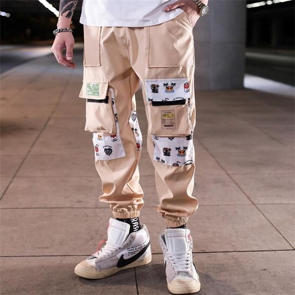 men's side pockets cargo harem pants hip hop casual male tatical joggers trousers fashion casual streetwear pants, Black
men's side pockets cargo harem pants hip hop casual male tatical joggers trousers fashion casual streetwear pants, Black