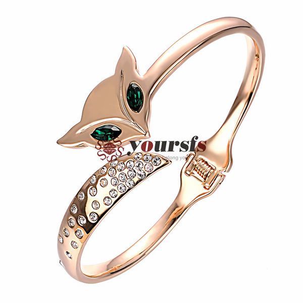 yoursfs fashion brand cute fox bracelet pulseiras 18 k rose gold plated bangle use austrian crystal bracelets for girls fashion jewelry, Black
yoursfs fashion brand cute fox bracelet pulseiras 18 k rose gold plated bangle use austrian crystal bracelets for girls fashion jewelry, Black