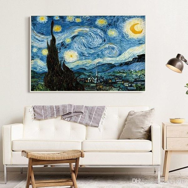 elegant poetry starry night oil painting by vincent van gogh artwork reproductions poster famous abstract wall picture home decoration
elegant poetry starry night oil painting by vincent van gogh artwork reproductions poster famous abstract wall picture home decoration