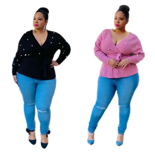 women's blouses & shirts autumn bead long sleeve women v neck high waist office ladies blouse plus size wholesale drop, White
women's blouses & shirts autumn bead long sleeve women v neck high waist office ladies blouse plus size wholesale drop, White