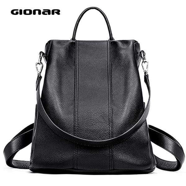 gionar genuine leather backpack purse women designer school book bag teenagers girls waterproof black back pack 2020
gionar genuine leather backpack purse women designer school book bag teenagers girls waterproof black back pack 2020