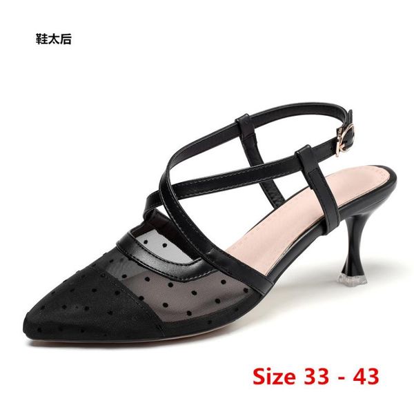 ssummer pumps cross tied high heels women's sandals high heel shoes ladies slingbacks heels woman shoes small big size 33 - 43, Black
ssummer pumps cross tied high heels women's sandals high heel shoes ladies slingbacks heels woman shoes small big size 33 - 43, Black