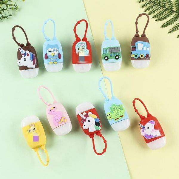 mini cartoon 30ml hand sanitizer bottle holder sets perfume bottle silicone protective cover with bottle keychain bag hanging pendent e92107, Blue
mini cartoon 30ml hand sanitizer bottle holder sets perfume bottle silicone protective cover with bottle keychain bag hanging pendent e92107, Blue
