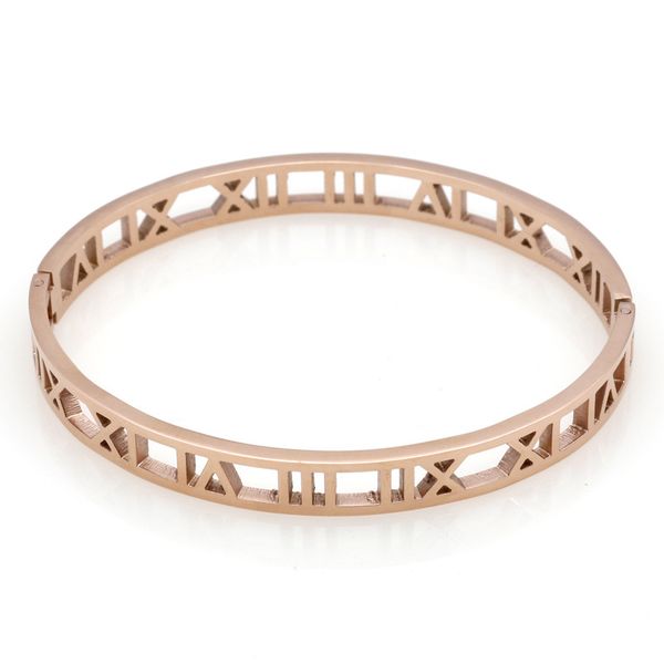 2018 new fashion titanium steel thread empty roman alphabet digital bracelet rose gold and silver gold, Golden;silver
2018 new fashion titanium steel thread empty roman alphabet digital bracelet rose gold and silver gold, Golden;silver