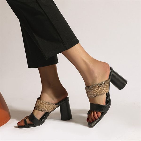 pxelena large size 34-45 women summer slides round high heels ring toe flip flops fashion party date beach slippers lady holiday, Black
pxelena large size 34-45 women summer slides round high heels ring toe flip flops fashion party date beach slippers lady holiday, Black