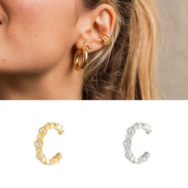 other canner 100% 925 sterling silver clip on earrings vintage carrting earing crystal ear cuff orecchini nose ring women, Golden;silver
other canner 100% 925 sterling silver clip on earrings vintage carrting earing crystal ear cuff orecchini nose ring women, Golden;silver