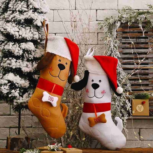 cute dog christmas stockings xmas gift bag with bone pendant fireplace decoration socks new year candy gifts holders wholesale
cute dog christmas stockings xmas gift bag with bone pendant fireplace decoration socks new year candy gifts holders wholesale