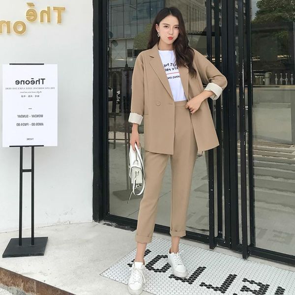 women's two piece pants women pant suits autumn casual solid turn-down collar jacket & pencil female suit single breasted 2 sets, White
women's two piece pants women pant suits autumn casual solid turn-down collar jacket & pencil female suit single breasted 2 sets, White