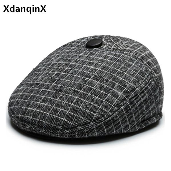berets xdanqinx winter thick warm cold-proof earmuffs hat for men black cap men's casual sports caps fashion dad brands hats, Blue;gray
berets xdanqinx winter thick warm cold-proof earmuffs hat for men black cap men's casual sports caps fashion dad brands hats, Blue;gray