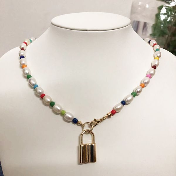 moloye 2020 original women's necklace uses natural freshwater pearlhand string multi colored beads with personality necklace, Silver
moloye 2020 original women's necklace uses natural freshwater pearlhand string multi colored beads with personality necklace, Silver