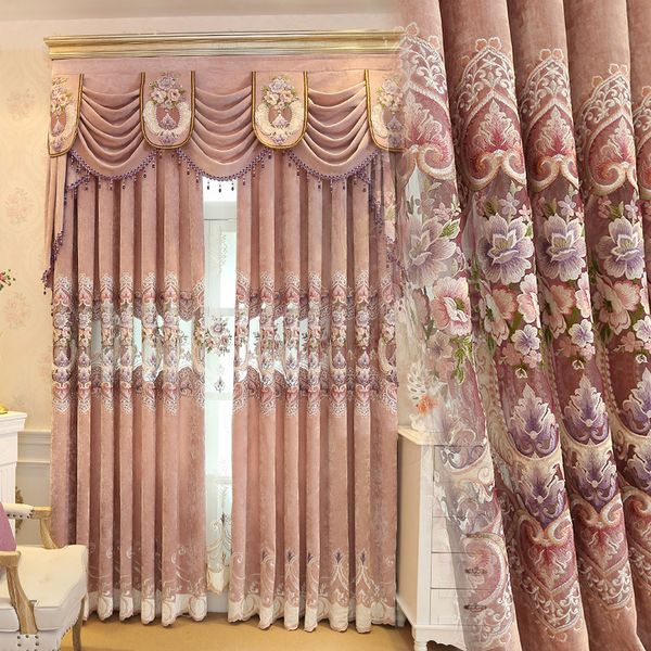 curtain & drapes european-style living room bedroom shading chenille pink embroidered window study customization
curtain & drapes european-style living room bedroom shading chenille pink embroidered window study customization