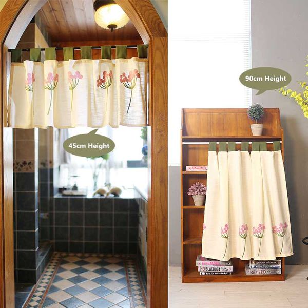 senisaihon half-curtain fashion pink dandelion pattern linen curtain countryside coffee short curtain for kitchen cabinet door
senisaihon half-curtain fashion pink dandelion pattern linen curtain countryside coffee short curtain for kitchen cabinet door