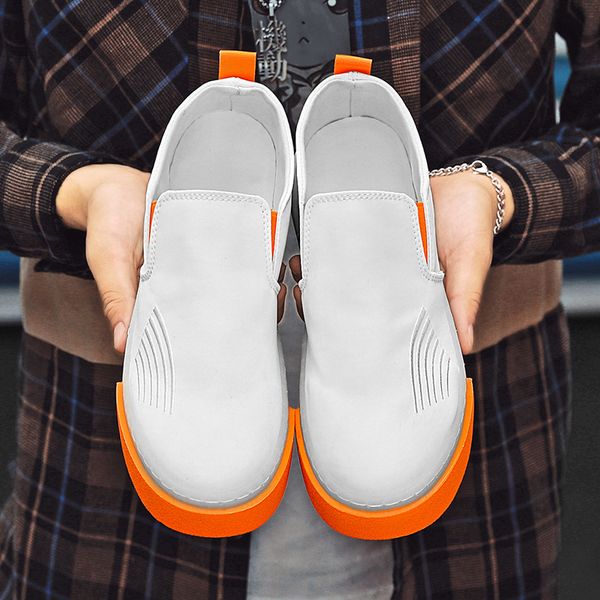 new men's casual shoes slip-on male shoes elastic rubber sole breathable and comfortable trend men's fashion sneakers, Black
new men's casual shoes slip-on male shoes elastic rubber sole breathable and comfortable trend men's fashion sneakers, Black