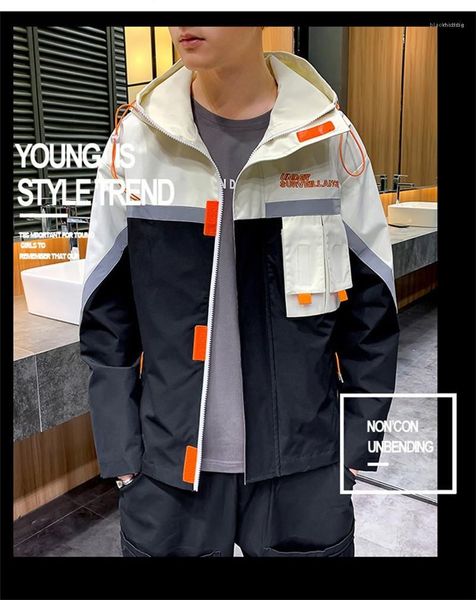 collar contrast color clothing mens designer letters coat zipper cardigan with pocket casual jackets mens hooded, Black;brown
collar contrast color clothing mens designer letters coat zipper cardigan with pocket casual jackets mens hooded, Black;brown