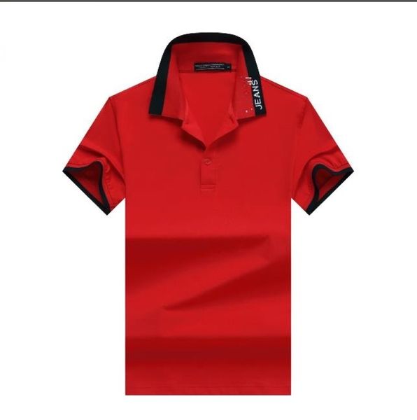 chili red men's printed letters dichromatic collar short sleeve t-shirt, White;black
chili red men's printed letters dichromatic collar short sleeve t-shirt, White;black