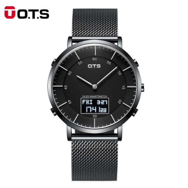 ots men's sports watches digital led watch men fashion casual electronics wristwatch, Slivery;brown
ots men's sports watches digital led watch men fashion casual electronics wristwatch, Slivery;brown