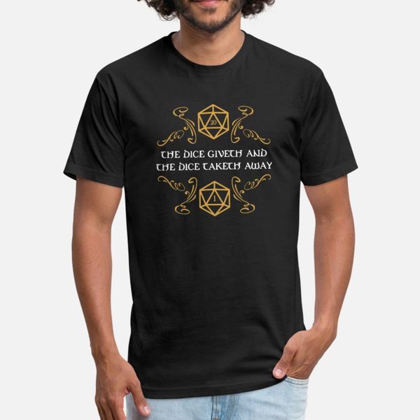 the dice giveth and taketh dungeons and dragons t shirt men customize short sleeve euro size s-3xl solid color anti-wrinkle humor shirt
the dice giveth and taketh dungeons and dragons t shirt men customize short sleeve euro size s-3xl solid color anti-wrinkle humor shirt