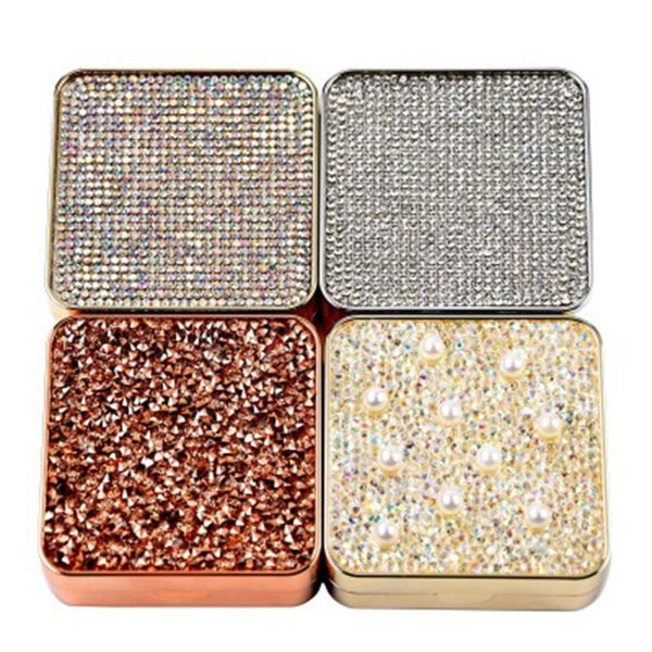 pearl diamond contact lens case personality with make up mirror women companion box portable travel kit box, Silver
pearl diamond contact lens case personality with make up mirror women companion box portable travel kit box, Silver