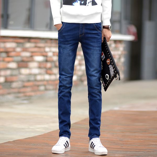 pure color cotton men's jeans size 27-36 fashion casual travel locomotive men trousers popular slim and elegant, Blue
pure color cotton men's jeans size 27-36 fashion casual travel locomotive men trousers popular slim and elegant, Blue