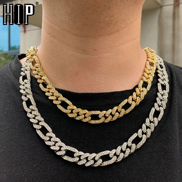 hip hop 13mm gold iced out paved rhinestones miami curb figaro link chain necklace cz bling rapper necklaces for men jewelry, Silver
hip hop 13mm gold iced out paved rhinestones miami curb figaro link chain necklace cz bling rapper necklaces for men jewelry, Silver