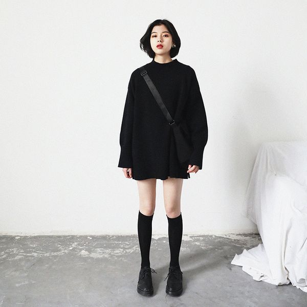 ins waitmore sweater womens loose pullover wear lazy wind sweater japanese style soft sister knitted very fairy coat sale, White
ins waitmore sweater womens loose pullover wear lazy wind sweater japanese style soft sister knitted very fairy coat sale, White