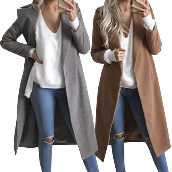winter jackets 2020 women wool blend coat wide lapel pocket oversize long trench coat outerwear female women overcoat, Black
winter jackets 2020 women wool blend coat wide lapel pocket oversize long trench coat outerwear female women overcoat, Black