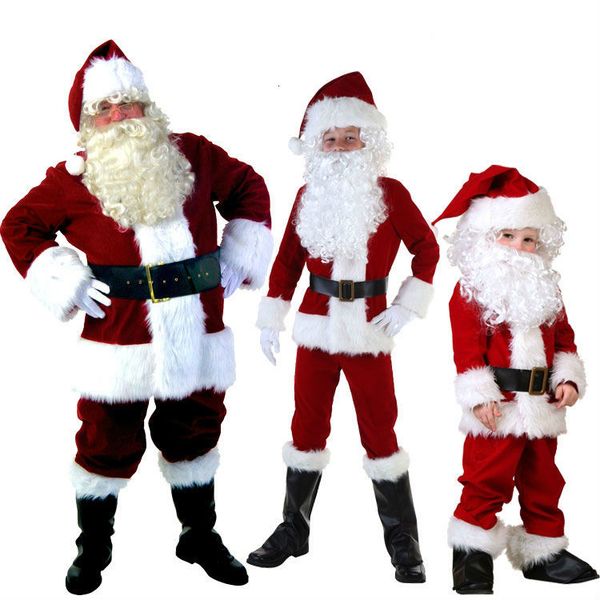 mens boy kids santa claus father christmas costumes suit xmas gift uniform parent-child outfit cosplay costumes full set, White
mens boy kids santa claus father christmas costumes suit xmas gift uniform parent-child outfit cosplay costumes full set, White