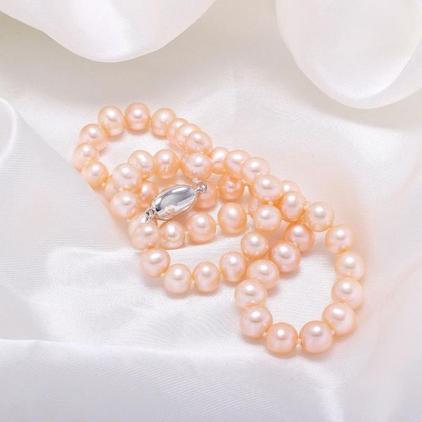 new natural elegant beautiful accessories popular fashion cute decoration 7-8mm potato-shaped pearl necklace, Silver
new natural elegant beautiful accessories popular fashion cute decoration 7-8mm potato-shaped pearl necklace, Silver