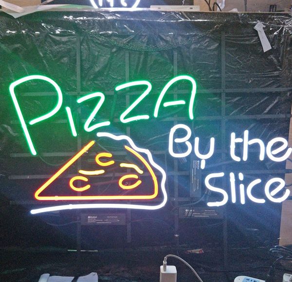 pizza by the slice neon sign light outdoor bar club display entertainment decoration neon lamp light with metal frame backing
pizza by the slice neon sign light outdoor bar club display entertainment decoration neon lamp light with metal frame backing