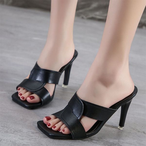 slippers plus size 35-44 women super high heels dress shoes thin party woman slides black zapatos mujer 8080g
slippers plus size 35-44 women super high heels dress shoes thin party woman slides black zapatos mujer 8080g