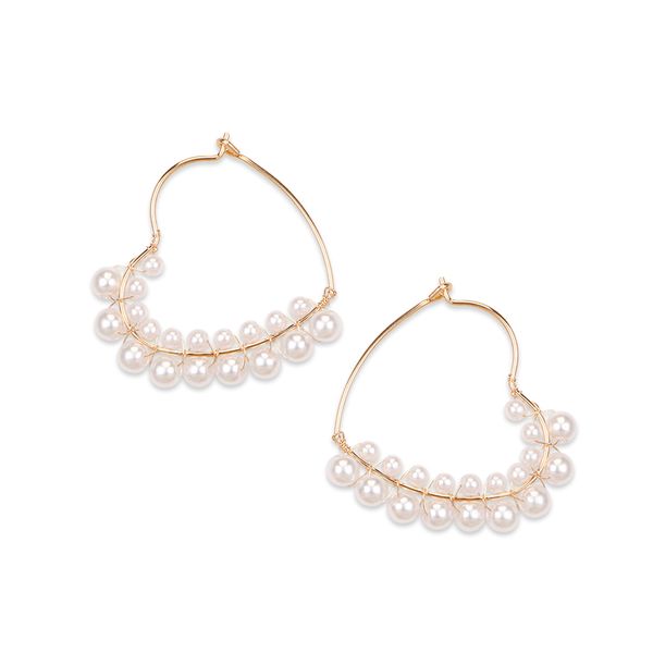 hoop & huggie gold color beads earring for women heart star zinc alloy geometric fashion jewelry simulated pearl ear rings 2021, Golden;silver
hoop & huggie gold color beads earring for women heart star zinc alloy geometric fashion jewelry simulated pearl ear rings 2021, Golden;silver