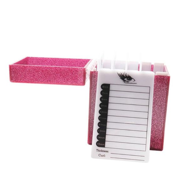 

false eyelashes clamshell holder individual sliding door display stand 5 layers organizer makeuptool acrylic durable storage box