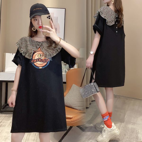 919# maternity dress summer cotton short sleeve turn down collar dress for pregnant women mom, White
919# maternity dress summer cotton short sleeve turn down collar dress for pregnant women mom, White