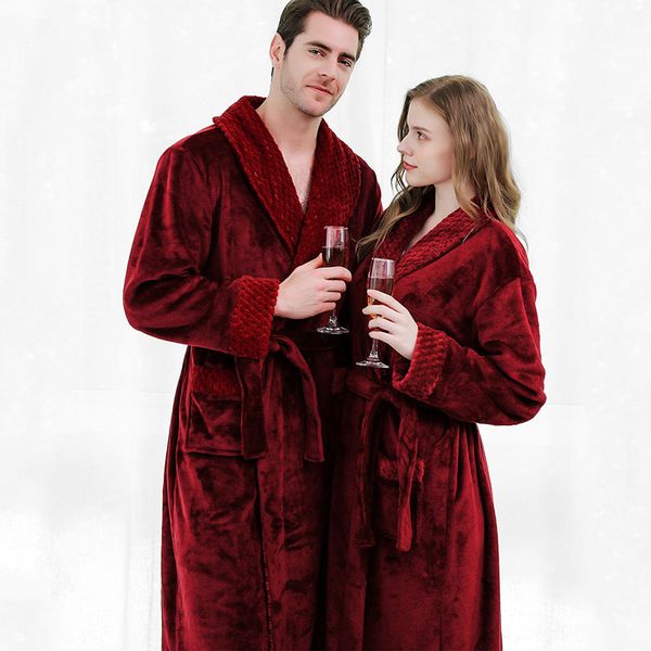 autumn and winter flannel nightgown long plus-sized padded men and women couple pajamas cross-border spot bathrobe bathrobe, Black;red
autumn and winter flannel nightgown long plus-sized padded men and women couple pajamas cross-border spot bathrobe bathrobe, Black;red